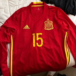 Mens Sergio Ramos Spain Jersey Adidas